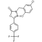 CAS 登录号：202821-81-6， 3-(5-氯-2-羟基苄基)-5-[4-(三氟甲基)苯基]-1,3,4-恶二唑-2(3H)-酮