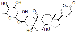 CAS#: 20300-44-1, 3beta-(alpha-L-Rhamnopyranosyloxy)-5,14-Dihydroxy-19-Oxo-5beta-Bufa-20,22-Dienolide