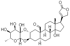CAS#: 20304-49-8, 3beta,2alpha-[[(2S,3S,4R,5S,6R)-Tetrahydro-3,4,5-Trihydroxy-6-Methyl-2H-Pyran-2,3-Diyl]Bisoxy]-14-Hydroxy-19-Oxo-5alpha-Card-20(22)-Enolide