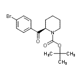 CAS#: 203056-20-6, 2-Methyl-2-Propanyl (2R)-2-(4-Bromobenzoyl)-1-Piperidinecarboxylate