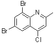 CAS#: 203626-29-3, 6,8-Dibromo-4-Chloro-2-Methylquinoline