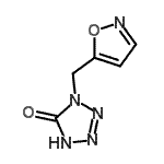 CAS 登录号：204276-98-2， 1-(1,2-恶唑-5-基甲基)-1,2-二氢-5H-四唑-5-酮