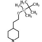 CAS#: 204580-44-9, 4-(2-{[Dimethyl(2-Methyl-2-Propanyl)Silyl]Oxy}Ethyl)Piperidine