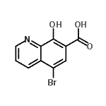 CAS 登录号：205040-59-1， 5-溴-8-羟基-7-喹啉羧酸