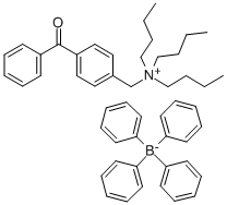 CAS 登录号：205451-00-9， N-(4-[苯甲酰基]苄基)-N,N,N-三丁基铵四苯基硼酸盐