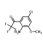 CAS 登录号：205756-22-5， 1-(2-氨基-5-氯-3-甲氧基苯基)-2,2,2-三氟乙烷酮
