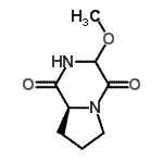 CAS 登录号：205875-06-5， (8aS)-3-甲氧基六氢吡咯并[1,2-a]吡嗪-1,4-二酮