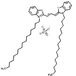 CAS#: 206129-44-4, 3-Hexadecyl-2-[(1E,3Z)-3-(3-Hexadecyl-1,3-Benzothiazol-2(3H)-Ylidene)-1-Propen-1-Yl]-1,3-Benzothiazol-3-Ium Perchlorate