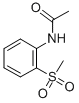CAS 登录号：20628-27-7， N-[2-(甲基磺酰基)苯基]-乙酰胺