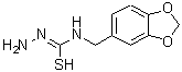 CAS#: 206761-70-8, N-(1,3-Benzodioxol-5-ylmethyl)carbamohydrazonothioic acid