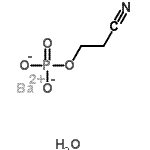 CAS 登录号：207121-42-4， 钡2-氰基乙基磷酸酯水合物(1:1:1)