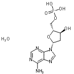 CAS 登录号：207127-57-9， 2'-脱氧-5'-腺苷酸水合物(1:1)