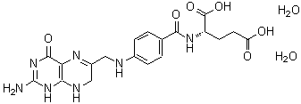 CAS#: 207226-40-2, N-(4-{[(2-Amino-4-Oxo-1,4,7,8-Tetrahydro-6-Pteridinyl)Methyl]Amino}Benzoyl)Glutamic Acid Dihydrate