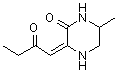 CAS 登录号：207385-82-8， (3E)-6-甲基-3-(2-氧代丁亚基)-2-哌嗪酮