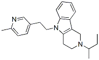 CAS#: 20771-47-5, 2,3,4,5-Tetrahydro-2-Sec-Butyl-5-[2-(6-Methyl-3-Pyridyl)Ethyl]-1H-Pyrido[4,3-b]Indole