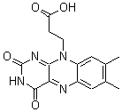 CAS#: 20781-13-9, 3-(7,8-Dimethyl-2,4-Dioxobenzo[g]Pteridin-10-Yl)Propanoic Acid