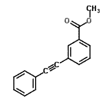 CAS 登录号：207845-32-7， 甲基3-(苯基乙炔基)苯甲酸酯