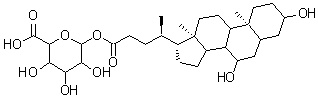 CAS#: 208038-28-2, 1-O-(3,7-Dihydroxy-24-oxocholan-24-yl)hexopyranuronic acid
