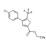 CAS 登录号:208108-54-7, 乙基4-(4-氯苯基)-5-(三氟甲基)-2-噻吩羧酸酯