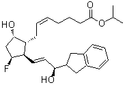 CAS#: 208114-93-6, Isopropyl (5Z)-7-{(1R,2R,3S,5S)-2-[(3R)-3-(2,3-Dihydro-1H-Inden-2-Yl)-3-Hydroxy-1-Propen-1-Yl]-3-Fluoro-5-Hydroxycyclopentyl}-5-Heptenoate