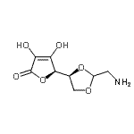 CAS#: 208125-54-6, (5R)-5-[(4S)-2-(Aminomethyl)-1,3-Dioxolan-4-Yl]-3,4-Dihydroxy-2(5H)-Furanone