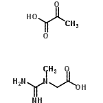 CAS#: 208535-04-0, N-Carbamimidoyl-N-Methylglycine - 2-Oxopropanoic Acid (1:1)