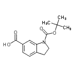 CAS#: 208772-41-2, 1-{[(2-Methyl-2-Propanyl)Oxy]Carbonyl}-6-Indolinecarboxylic Acid