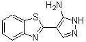 CAS 登录号：208938-43-6， 4-(1,3-苯并噻唑-2-基)-1H-吡唑-5-胺