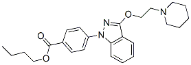 CAS#: 20954-14-7, 4-[3-(2-Piperidinoethoxy)-1H-Indazol-1-Yl]Benzoic Acid Butyl Ester