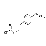 CAS#: 2104-01-0, 2-Chloro-4-(4-Methoxyphenyl)-1,3-Thiazole