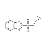 CAS 登录号：210704-81-7， 2-[(环丙基甲基)磺酰基]-1,3-苯并噻唑