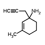CAS 登录号：212557-69-2， 3-甲基-1-(2-丙炔-1-基)-2-环己烯-1-胺