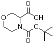 CAS#: 212650-45-8, 4-{[(2-Methyl-2-Propanyl)Oxy]Carbonyl}-3-Morpholinecarboxylic Acid