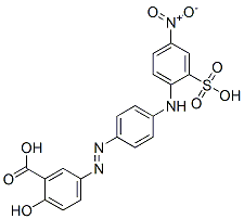 CAS#: 21268-97-3, 2-Hydroxy-5-[[4-[(4-Nitro-2-Sulfophenyl)Amino]Phenyl]Azo]Benzoic Acid