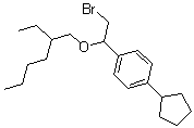 CAS 登录号：21270-12-2， [alpha-(溴甲基)-4-环戊基苄基](2-乙基己基)醚