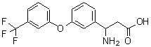 CAS 登录号：213192-61-1， 3-氨基-3-{3-[3-(三氟甲基)苯氧基]苯基}丙酸