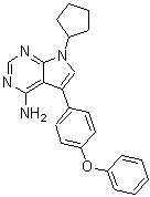 CAS#: 213743-31-8, 7-Cyclopentyl-5-(4-Phenoxyphenyl)-7H-Pyrrolo[2,3-d]Pyrimidin-4-Amine