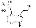 CAS 登录号：21420-58-6， 3-[2-(甲基氨基)乙基]-1H-吲哚-4-醇 4-(磷酸二氢酯)