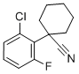 CAS 登录号：214262-95-0， 1-(2-氯-6-氟苯基)环己烷甲腈