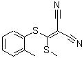 CAS 登录号：214330-80-0， {[(2-甲基苯基)硫基](甲硫基)亚甲基}丙二腈