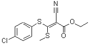 CAS#: 214330-97-9, Ethyl (2E)-3-[(4-Chlorophenyl)Sulfanyl]-2-Cyano-3-(Methylsulfanyl)Acrylate