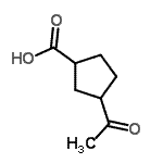 CAS#: 214531-78-9, 3-Acetylcyclopentanecarboxylic Acid