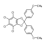 CAS#: 21505-32-8, 4,5,6,7-Tetrachloro-2,2-Bis(4-Methoxyphenyl)-1,3-Benzodioxole
