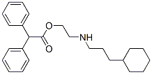 CAS 登录号：21505-34-0， 二苯基乙酸 2-[(3-环己基丙基)氨基]乙基酯