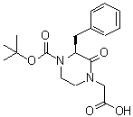CAS#: 215121-89-4, [(3S)-3-Benzyl-4-{[(2-Methyl-2-Propanyl)Oxy]Carbonyl}-2-Oxo-1-Piperazinyl]Acetic Acid
