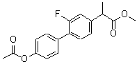 CAS 登录号：215175-84-1， 2-(4'-乙酰氧基-2-氟-4-联苯基)丙酸甲酯