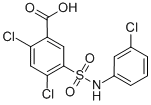 CAS#: 21525-21-3, 2,4-Dichloro-5-(3-Chloro-Phenylsulfamoyl)-Benzoic Acid