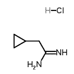 CAS 登录号：21572-79-2， 2-环丙基乙烷脒盐酸盐(1:1)