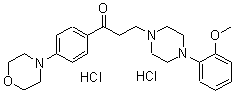 CAS#: 21580-07-4, 3-(4-(2-Methoxyphenyl)-1-piperazinyl)-4-morpholino-Propiophenone dihydrochloride