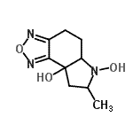 CAS#: 216218-95-0, 7-Methyl-5,5A,7,8-Tetrahydro-4H-[1,2,5]Oxadiazolo[3,4-e]Indole-6,8A-Diol
